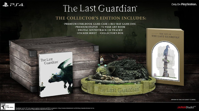 The Last Guardian Collector's Edition PS4 in Sony Playstation 4 in City of Toronto