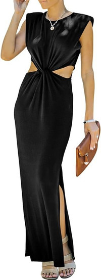 SOLD- ANRABESS Sleeveless Sexy Cutout Formal/Party Maxi Dress-XL