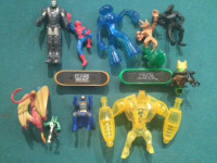 Assorted Batman, Spider-Man & other action figures