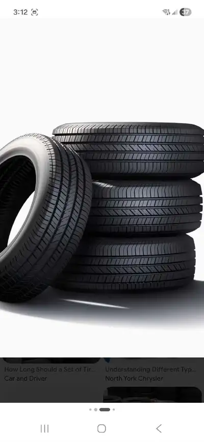 Looking for 4 winter tires, preferably without rims. Size 235/60r18. Must be in good shape with lots...
