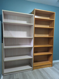 Two solid excellent condition bookshelves