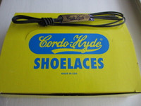 Cordo-Hyde Shoe Laces, Black Waxed Cotton, 76 cm 30 in$5