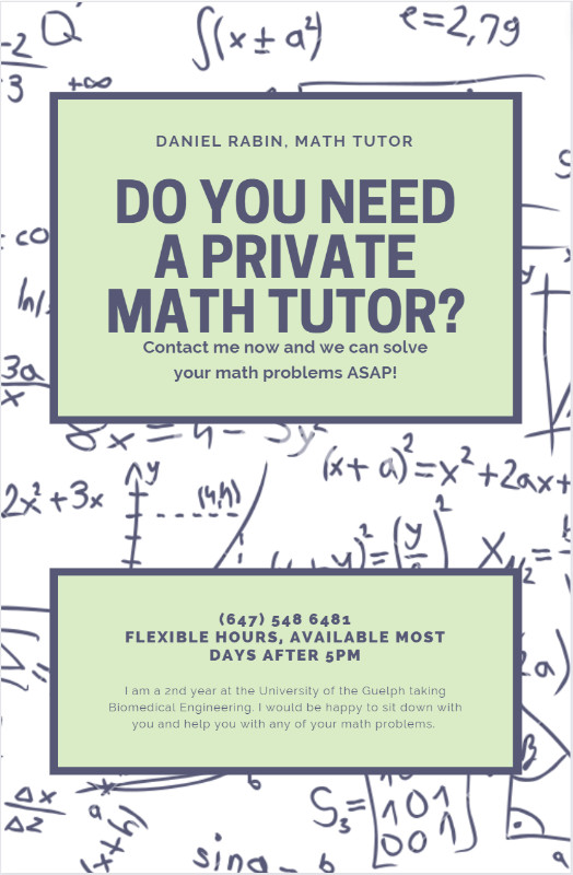 Math tutoring for Highschool and 1st-year University Students. a in Tutors & Languages in Guelph