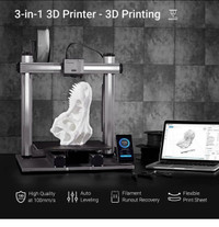 3D Printer, Snapmaker 2.0 A350T 3-in-1 3D Printers with 1pc Blac