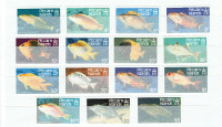 PITCAIRN ISLAND. Set de 15 timbres neufs "Poissons/Fish".