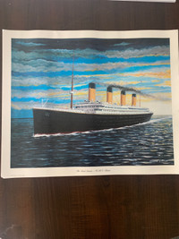 Titanic prints not framed