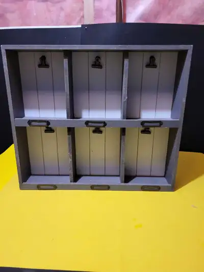 Wall Mounted Organizer Shelf with 6 Compartments, View more