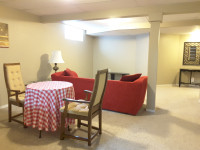 Full Basement for rent. Clean, very quiet and fully furnished