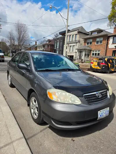 Selling my toyota corolla. Bullet proof-great condition, taken care of, regular maintanance. New bra...