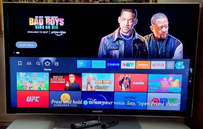 Samsung 55" TV & Amazon Firestick, View more