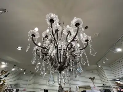 Crystal chandelier 34 inch high for sale, View more