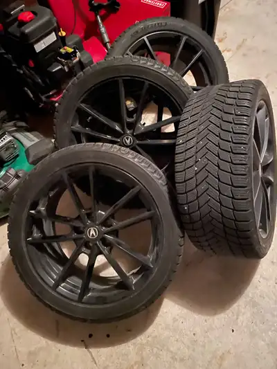 I'm selling a set of 19-inch in brand new condition . Rims paired with Michelin X Ice winter tires,...