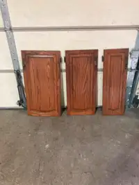 Solid Oak Cupboard Doors with Hardware
