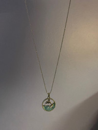 Marine Dolphin Pendant Silver necklace
