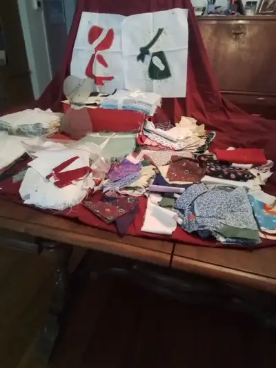 Fabric pieces, remnants for Quilting/sewing, View more