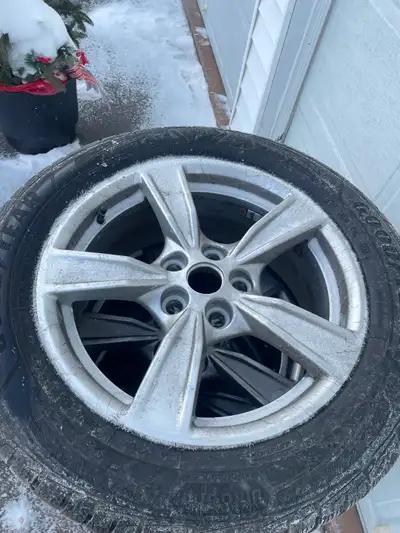Selling set of 4 winter tires rims and sensors Brand and size in pics Not many miles on them Off 202...