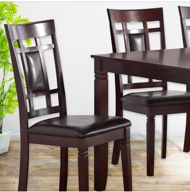 Cosmic Homes 7 Pc Dining Table Set For 6 Dining | Espresso Dinin in Dining Tables & Sets in Mississauga / Peel Region - Image 4