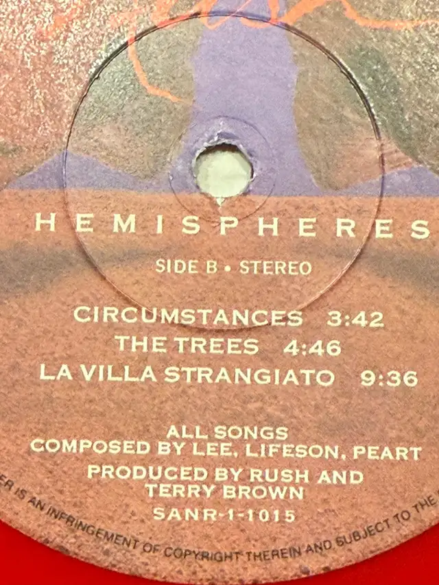 Rush Hemispheres Vinyl432921146473195524