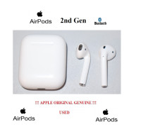 Apple Genuine AirPods 2nd Gen  In-Ear  Truly Wireless Headphones