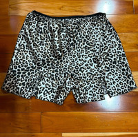 Trendy Silk Cheetah Shorts