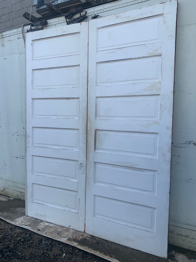 Solid wood double doors  in Windows, Doors & Trim in Windsor Region