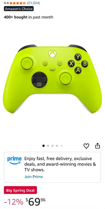 wireless Xbox controller, View more