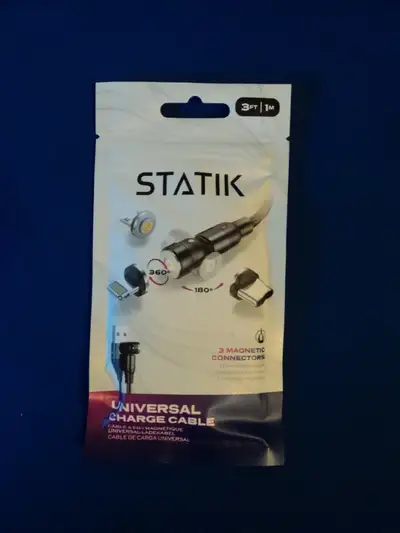 STATIK UNIVERSAL CHARGE CABLE - 3FT, View more