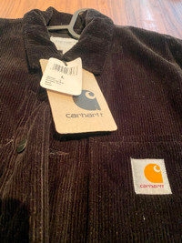 RARE! Carhartt black corduroy jacket. New with tags!