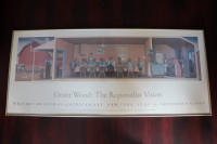 Grant Wood: The Regionalist Vision, Dinner For Threshers, framed