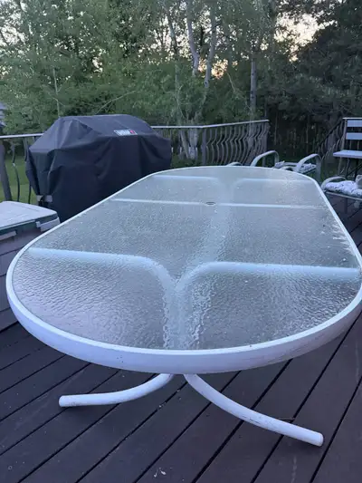 patio glass table - no chairs, View more