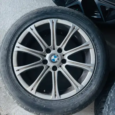 BMW Wheel & Tire Set, Winter Light Alloy size: 235 / 55 R17. 90% tread
