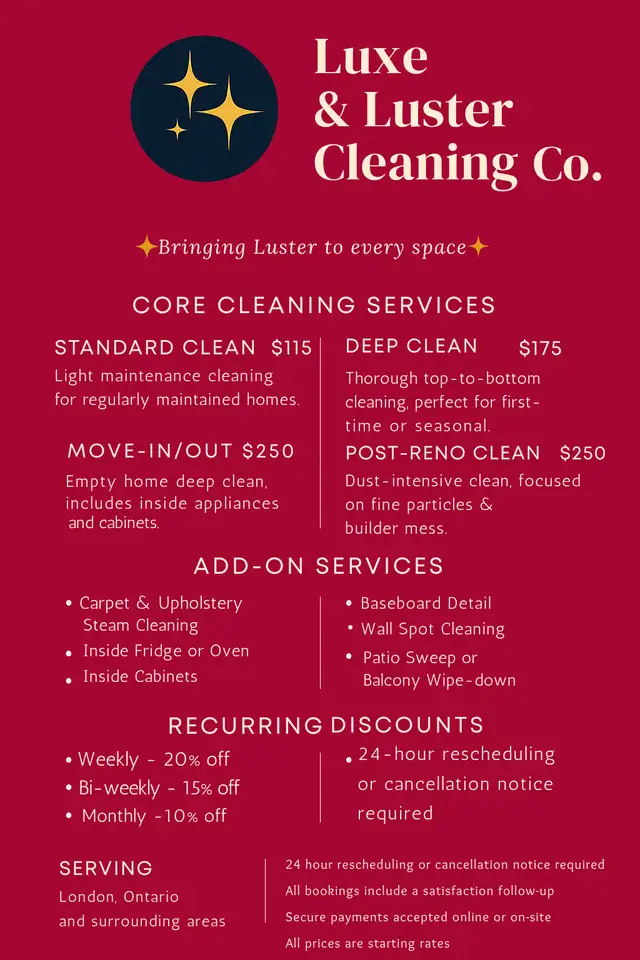 ✨Professional Home Cleaning | London Area | Book Today!63005664524803121