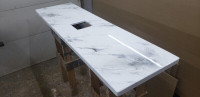 EPOXY comptoir sur mesure faux marbre, granit, quartz