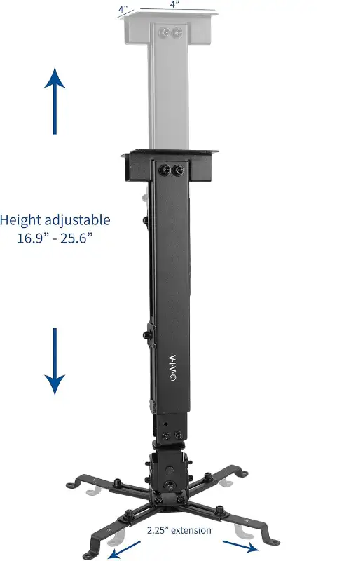 VIVO Universal Adjustable Wall Ceiling Projector Mount Bracket in General Electronics in Burnaby/New Westminster - Image 3