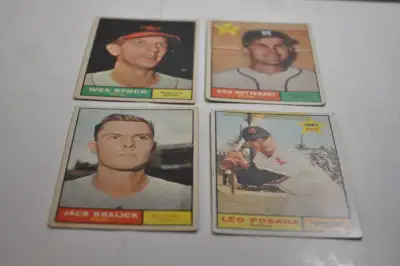 Topps baseball 1961 mlb lot of 11 cards rookie billy martin +, View more