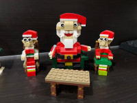 Christmas Lego (Santa, Elves and 2 Christmas stands