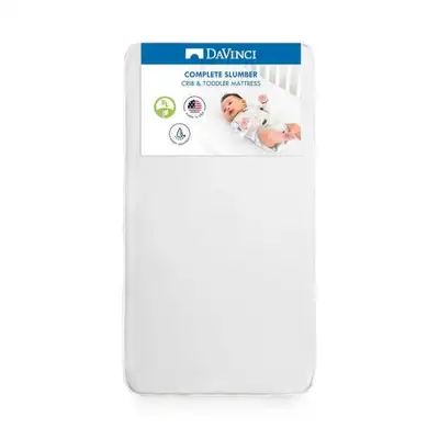 DaVinci Complete Slumber MINI Crib Mattress, Firm support, Lightweight, Waterproof, Greenguard Gold...