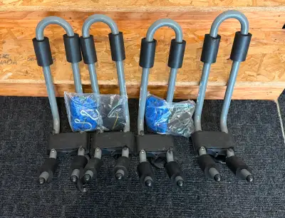 Like new - used once (straps and tie-downs unopened) Padded arms to protect the kayak Quick on and o...