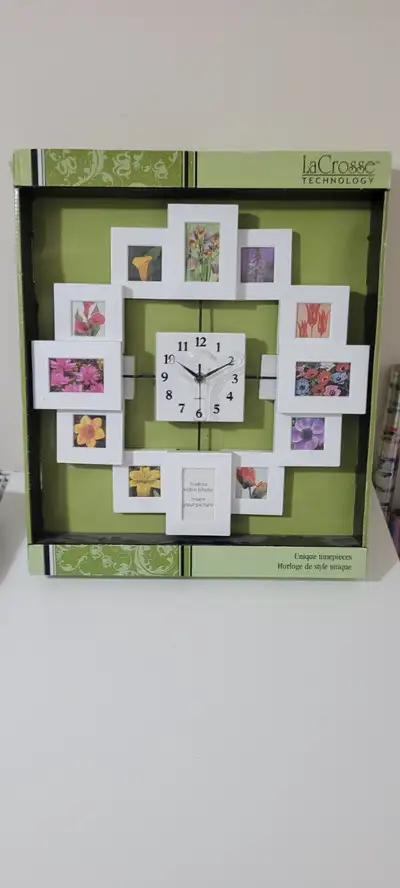 New Wall Picture Frame with a battery clock  in the middle.  Goo, View more