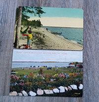 #2 Two Vintage Sault Ste.Marie postcards plus one free postcard