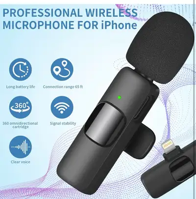 Microphone sans fil pour iPhone, View more