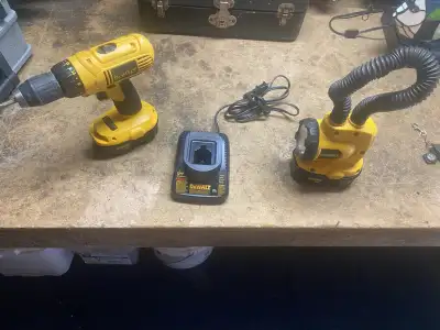 Dewalt 18v Drill,Flashlight,Charger,2 Batteries, View more