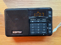Pocket Radio Recorder/Digital Player AGPTEK FM radio, mp3, recor