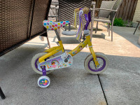 Dora bicycle with training wheels