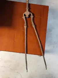 Vintage fireplace tongs