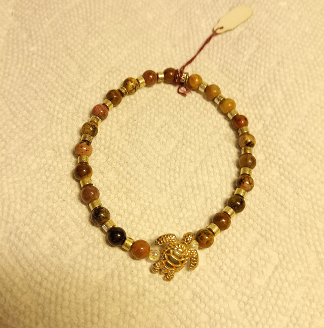 Semi-Precious Stone Bead Turtle Bracelets (sz S-L)*Handmade! in Jewellery & Watches in Mississauga / Peel Region - Image 4