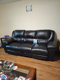 Leather electric reclining 3 seater Sofa and Chair