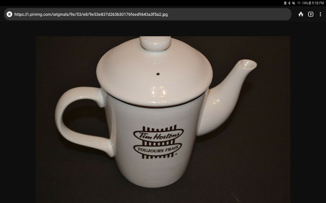 Vintage Tim Horton Teapot - NEW in Arts & Collectibles in St. Catharines