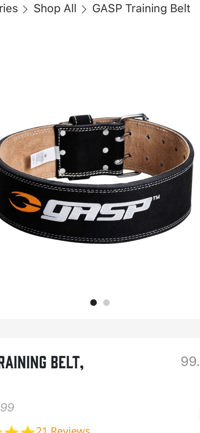 GASP Pro Lifting Belt  in Exercise Equipment in Bedford