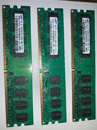 1GB 2Rx8 PC2-5300U-555-12-E3 PC2 RAM DESKTOP  M378T2953EZ3-CE6, View more